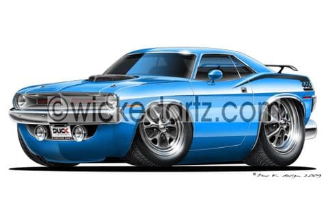 Plymouth 1970 Barrcuda Blue DK (Items from £9.50)