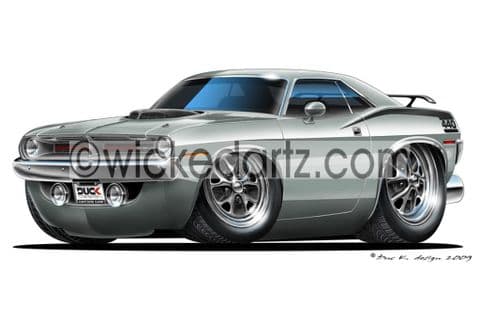 Plymouth 1970 Barrcuda Silver DK (Items from £9.50)