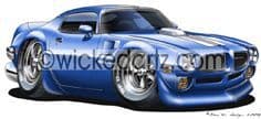 Pontiac Firebird Trans Am Blue DK (Items from £9.50)