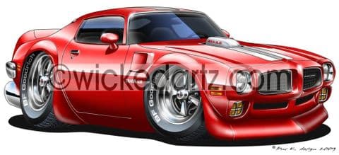 Pontiac Firebird Trans Am Red DK (Items from £9.50)