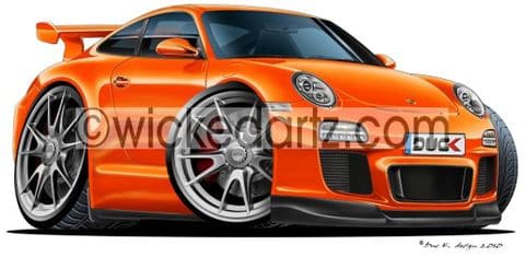 Porsche 911 GT3 Orange DK (Items from £9.50)