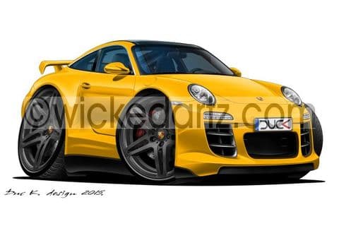 Porsche 911 Targa 4S Yellow DK (Items from £9.50)