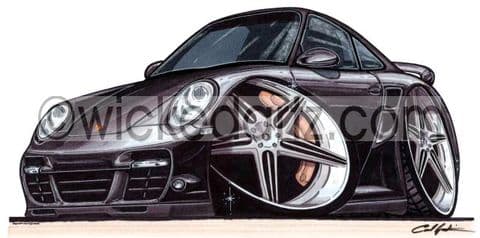Porsche 911 Turbo (2006) Black (Items from £9.50)