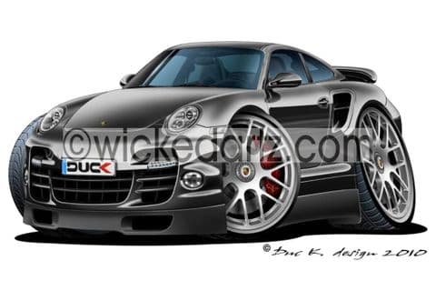 Porsche 911 Turbo S Black DK (Items from £9.50)