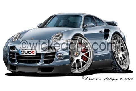 Porsche 911 Turbo S Dark Silver DK (Items from £9.50)