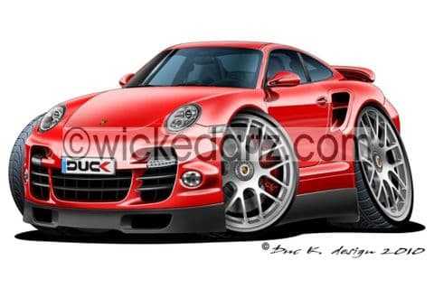 Porsche 911 Turbo S Red DK (Items from £9.50)