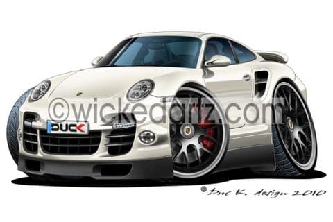 Porsche 911 Turbo S White DK (Items from £9.50)