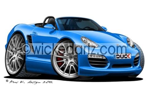 Porsche Boxster Blue DK (Items from £9.50)