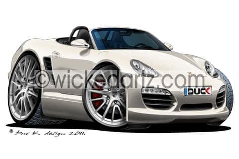 Porsche Boxster White DK (Items from £9.50)