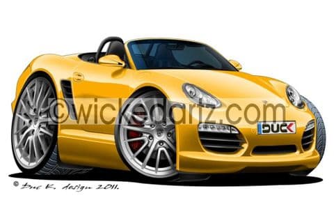 Porsche Boxster Yellow DK (Items from £9.50)