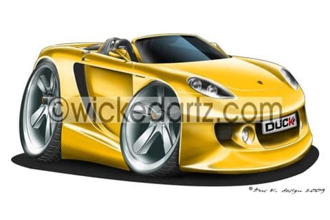 Porsche Carrera GT Yellow DK (Items from £9.50)