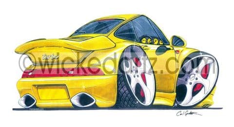 Porsche Classic 911 Turbo Yellow (Items from £9.50)