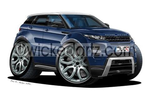 Range Rover Evoque SUV Blue DK (Items from £9.50)