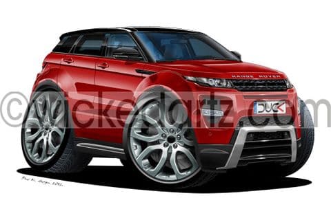 Range Rover Evoque SUV Burgundy/black roof DK (Items from £9.50)