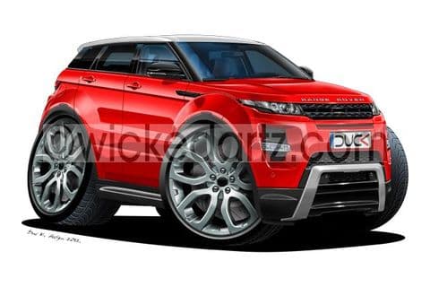 Range Rover Evoque SUV Red DK (Items from £9.50)
