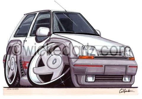 Renault 5GT Turbo White (Items from £9.50)