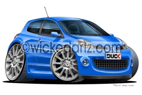 Renault Clio 197 RS MK3 Blue DK (Items from £9.50)