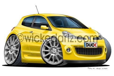 Renault Clio 197 RS MK3 Yellow DK (Items from £9.50)