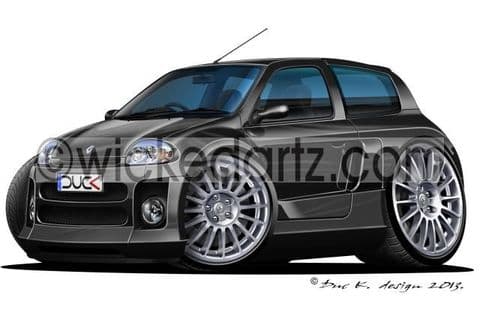 Renault Clio V6 Turbo Black DK (Items from £9.50)