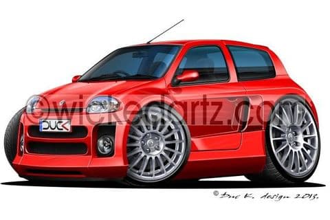 Renault Clio V6 Turbo Red DK (Items from £9.50)