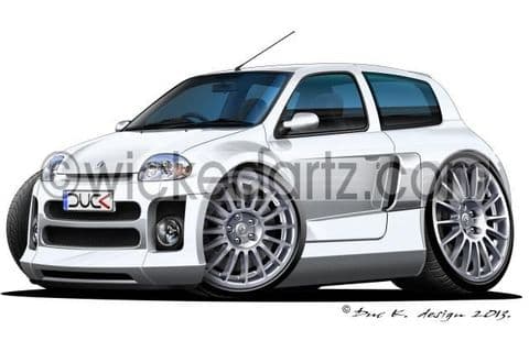 Renault Clio V6 Turbo White DK (Items from £9.50)
