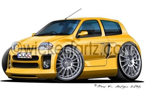 Renault Clio V6 Turbo Yellow DK (Items from £9.50)