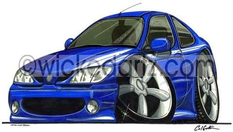 Renault Megane Coupe Blue (Items from £9.50)