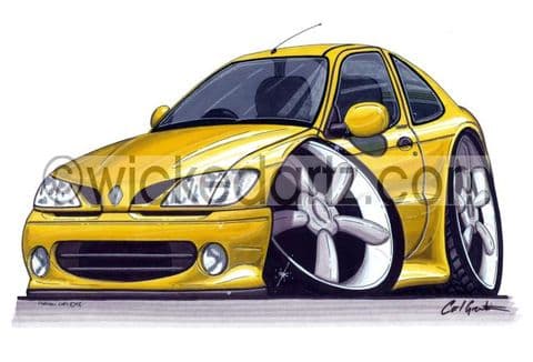 Renault Megane Coupe Yellow (Items from £9.50)