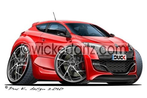 Renault Megane RS Red DK (Items from £9.50)