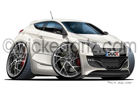 Renault Megane RS White DK (Items from £9.50)