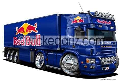 Scania 164 Red Bull Blue DK (Items from £9.50)