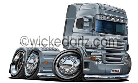 Scania R500 Cab Unit Silver DK (Items from £9.50)