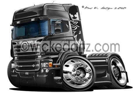 Scania R730 Cab Unit Black DK (Items from £9.50)