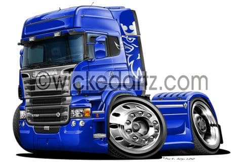 Scania R730 Cab Unit Blue DK (Items from £9.50)
