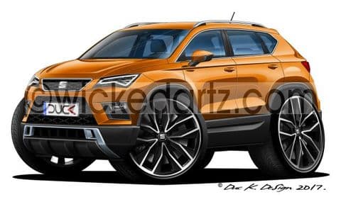 Seat Ateca Crossover SUV Orange DK (Items from £9.50)