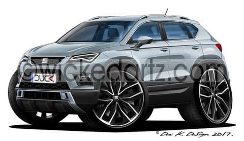 Seat Ateca Crossover SUV Silver DK (Items from £9.50)