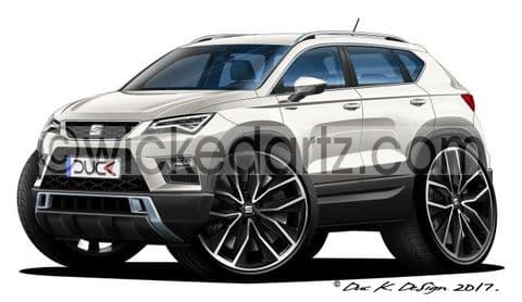 Seat Ateca Crossover SUV White DK (Items from £9.50)
