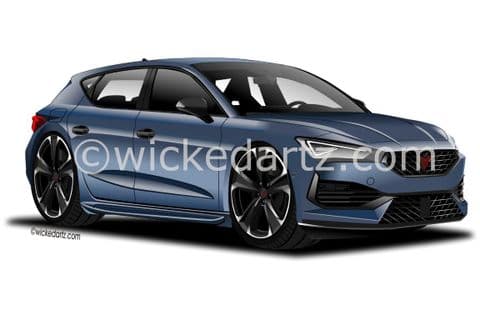 Seat Cupra Leon 2021+ Petrol Blue (Items from £9.50)