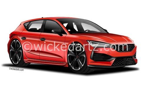 Seat Cupra Leon 2021+ Red (Items from £9.50)