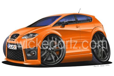 Seat Leon Cupra MK2 Orange (Black Alloys) DK (Items from £9.50)