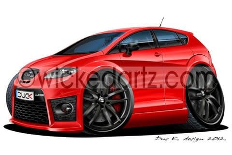 Seat Leon Cupra MK2 Red (Black Alloys) DK (Items from £9.50)