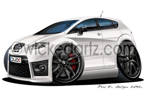 Seat Leon Cupra MK2 White (Black Alloys) DK (Items from £9.50)