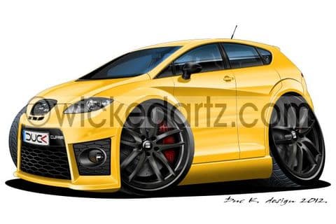 Seat Leon Cupra MK2 Yellow (Black Alloys) DK (Items from £9.50)