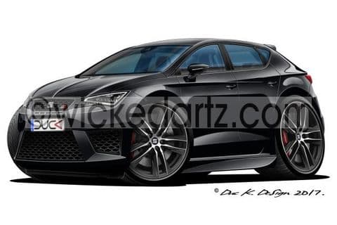 Seat Leon Cupra MK3 2016+ Black DK (Items from £9.50)