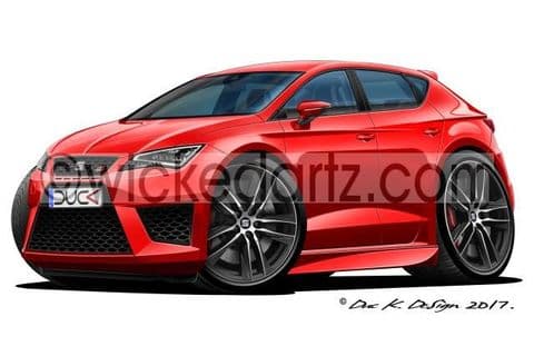 Seat Leon Cupra MK3 2016+ Red DK (Items from £9.50)