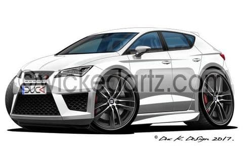 Seat Leon Cupra MK3 2016+ White DK (Items from £9.50)