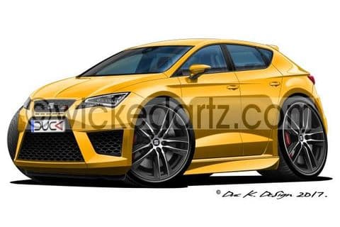 Seat Leon Cupra MK3 2016+ Yellow DK (Items from £9.50)