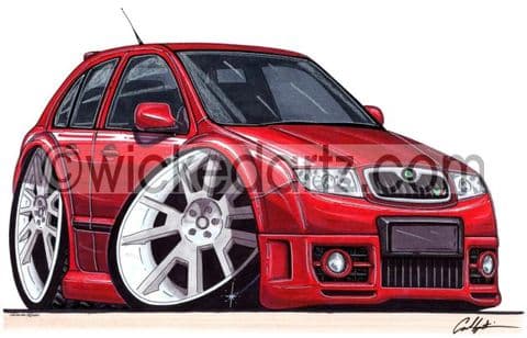 Skoda Fabia MK1 vRS Red (Items from £9.50)