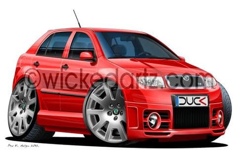 Skoda Fabia vRS MK1 Red DK (Items from £9.50)