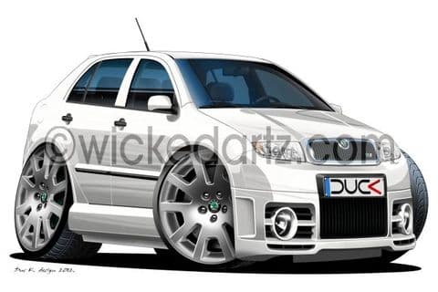 Skoda Fabia vRS MK1 White DK (Items from £9.50)